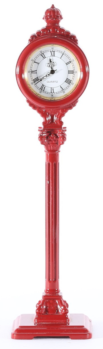 MTH metal train accessory 0 gauge operating street clock #30-1072