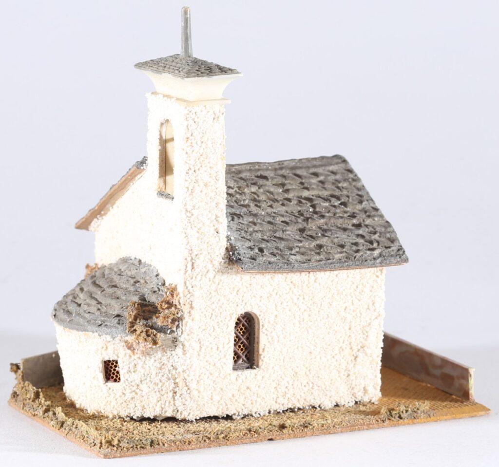 Vintage FALLER premanufactured wood house H0 Swiss mountain chapel Sils Maria #241