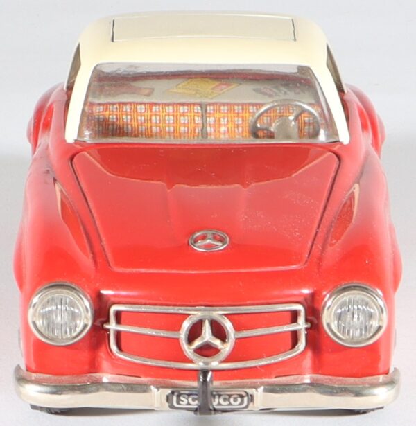 schuco-germany-tinplate-blech-motex-car-auto-mercedes-190-sl-coupe-original-not-replica-1088-1e