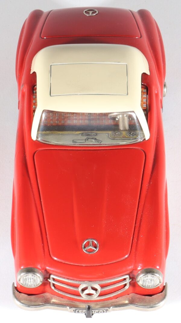 schuco-germany-tinplate-blech-motex-car-auto-mercedes-190-sl-coupe-original-not-replica-1088-1f