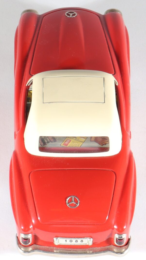 schuco-germany-tinplate-blech-motex-car-auto-mercedes-190-sl-coupe-original-not-replica-1088-1j