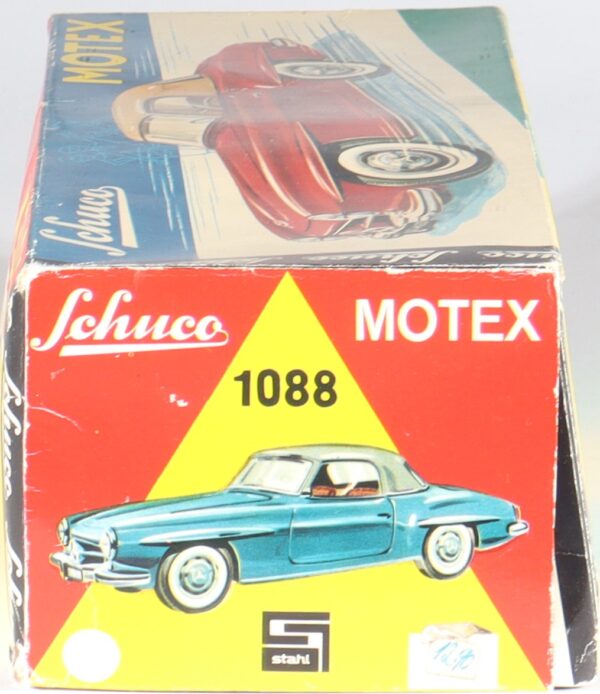 schuco-germany-tinplate-blech-motex-car-auto-mercedes-190-sl-coupe-original-not-replica-1088-1m