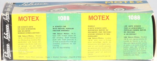 schuco-germany-tinplate-blech-motex-car-auto-mercedes-190-sl-coupe-original-not-replica-1088-1o