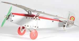 kallistoys-auctions-auktionen-antique-vintage-toys-antik-historisch-spielzeug-bral-italy-metal-meccano-airplane-flugzeug-1a
