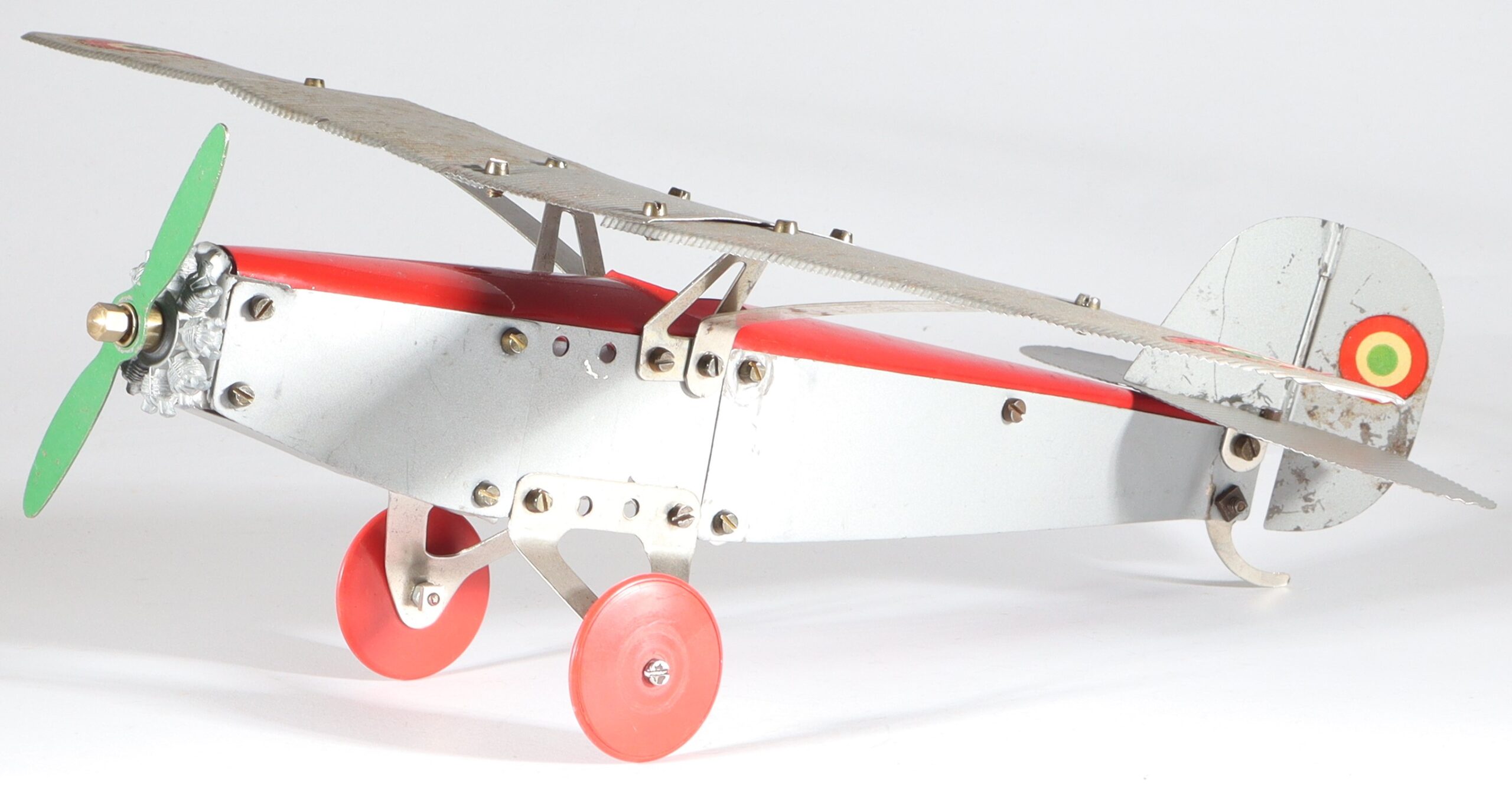 kallistoys-auctions-auktionen-antique-vintage-toys-antik-historisch-spielzeug-bral-italy-metal-meccano-airplane-flugzeug-1a