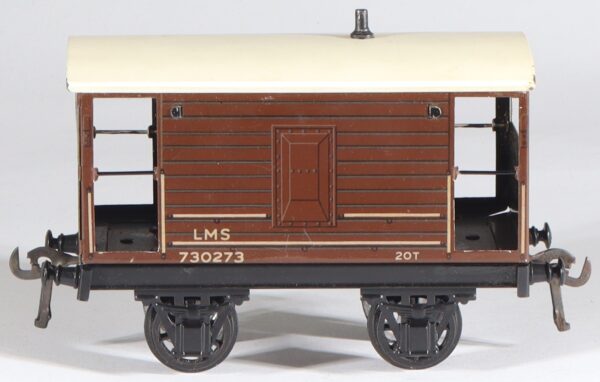 kallistoys-auctions-auktionen-antique-vintage-toys-antik-historisch-spielzeugbassett-lowke-england-0-gauge-tinplate-blech-brake-van-bremserwagen-lms-1360-0-1c