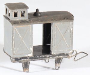 Rare antique toy train TANTET et MANON baggage car ca. 1890