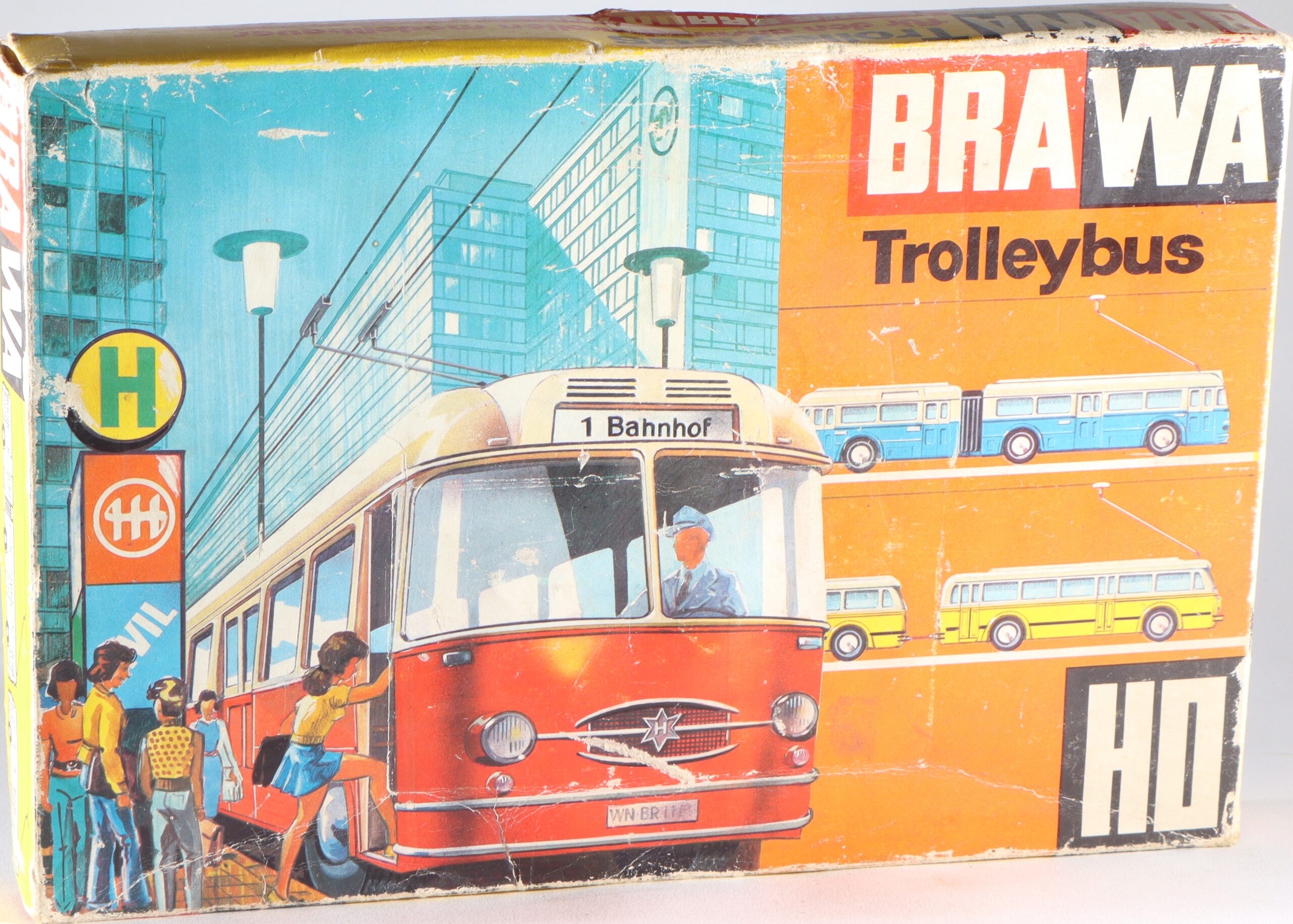 kallistoys-auctions-auktionen-antique-vintage-toys-antik-historisch-spielzeug-brawa-germany-trolleybus-spur-h0-gliederbus-6103-gelb-1b