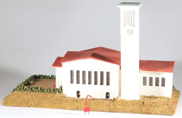kallistoys-auctions-auktionen-antique-vintage-toys-antik-historisch-spielzeug-rudolf-spitaler-germany-spur-h0-wood-house-holzhaus-modern-church-moderne-kirche-distler-uhrwerk-6487-1e