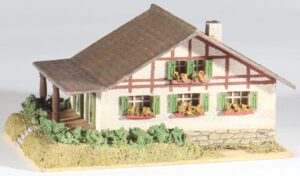 Vintage premanufactured wood house Dr. Rudolf Spitaler (RS) half-timbered farmhouse #6475