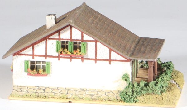 kallistoys-auctions-auktionen-antique-vintage-toys-antik-historisch-spielzeug-rudolf-spitaler-germany-spur-h0-wood-house-holzhaus-rural-halftimbered-house-landhaus-mit-fachwerk-6475-1e