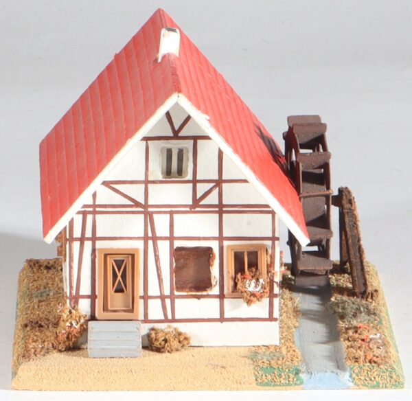 kallistoys-auctions-auktionen-antique-vintage-toys-antik-historisch-spielzeug-vaupe-germany-spur-h0-wood-house-holzhaus-watermill-wassermuhle-1122-1d