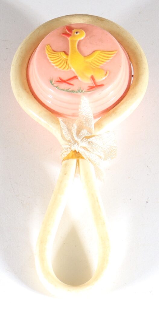 schildkrot-germany-celluloid-zelluloid-rattle-rassel-baby-duck-ente-1a