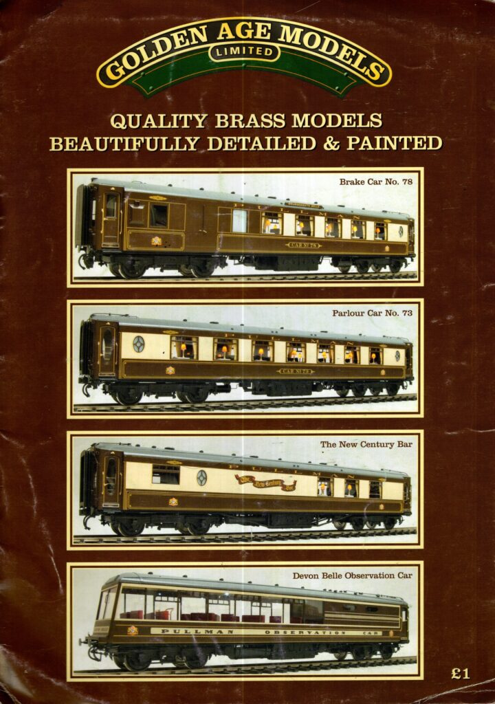 Golden Age Models 1995 English catalogue