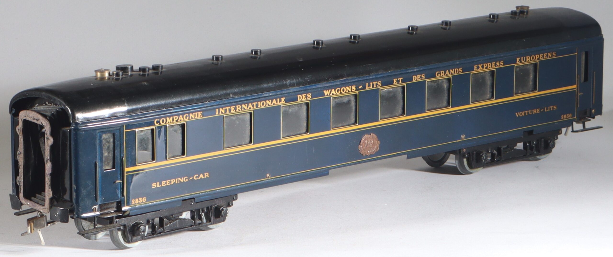 kallistoys auctions auktionen-antique vintage toys-antik historisch spielzeug-munier-france-spur 0-tinplate-blech-sleeping car-schlafwagen-ciwl-blau-54 cm-1e kallistoys-auctions-auktionen-antique-vintage-toys-antik-historisch-spielzeug-munier-france-spur-0-tinplate-blech-sleeping-car-schlafwagen-ciwl-blau-54-cm-1e