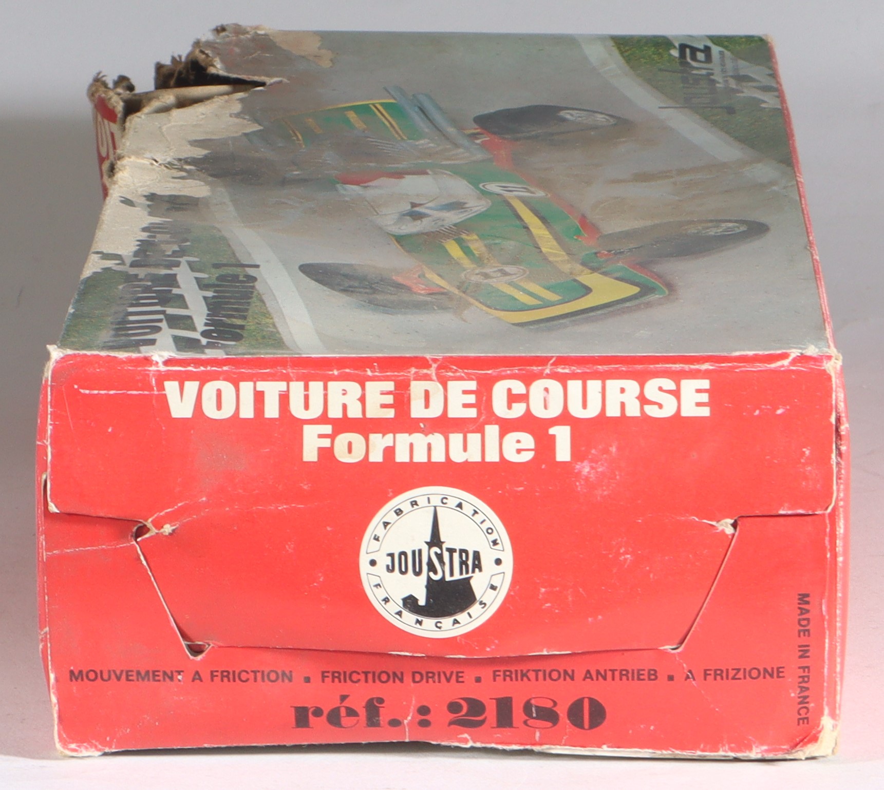 Joustra Formula 1 Racing Car No. 2180 Tinplate Toy with Original Box 1970s