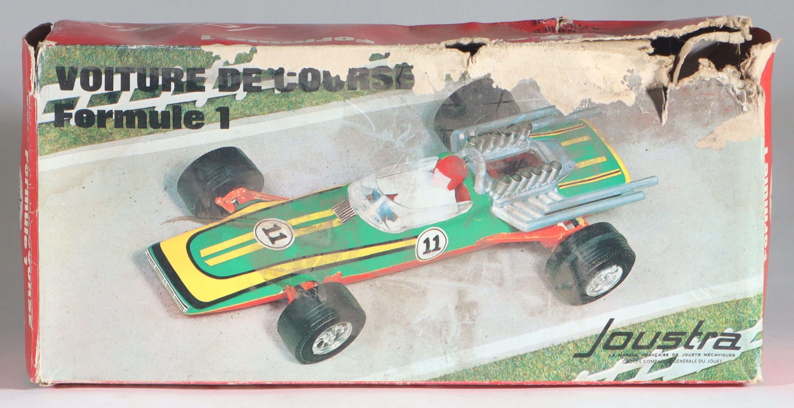 1i Joustra Formula 1 Racing Car No. 2180 Tinplate Toy with Original Box 1970s