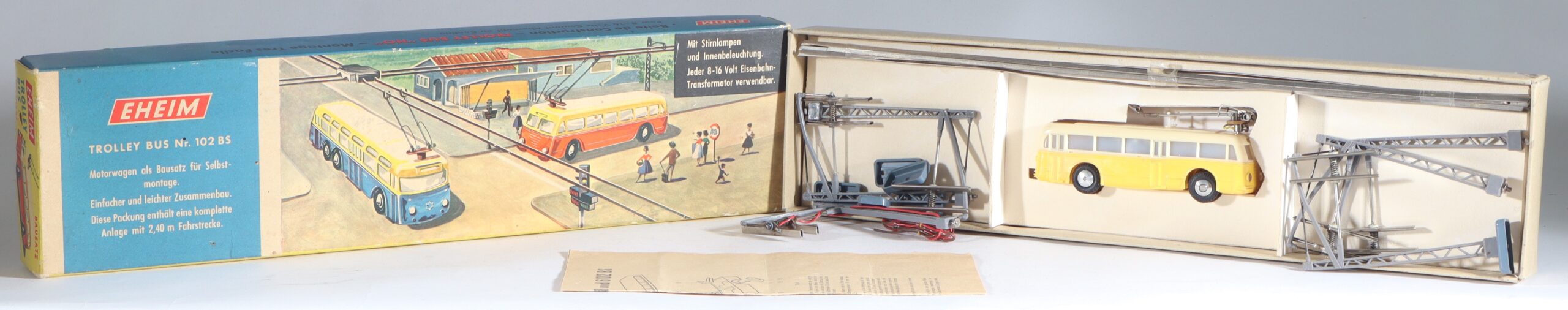 eheim-germany-spur h0-trolleybus-set-motorwagen-gelb-102bs-1a eheim-germany-spur-h0-trolleybus-set-motorwagen-gelb-102bs-1a