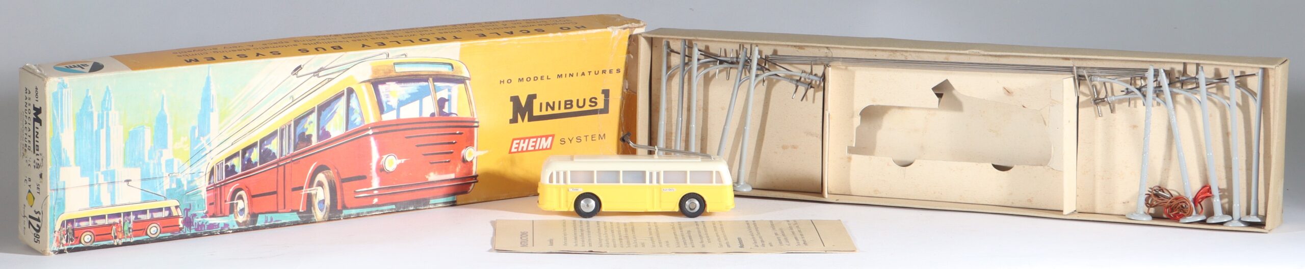 eheim-germany-spur-h0-minibus-system-export-version-usa-trolleybus-set-motorwagen-gelb-4001-1a