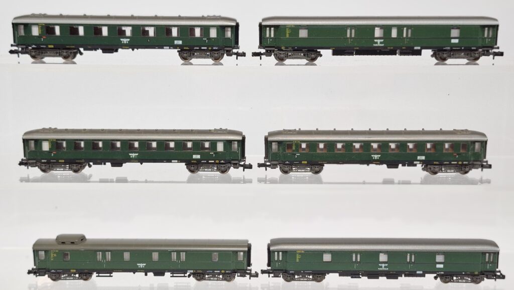 Fleischmann N gauge 1:160 lot with passenger cars German Reich