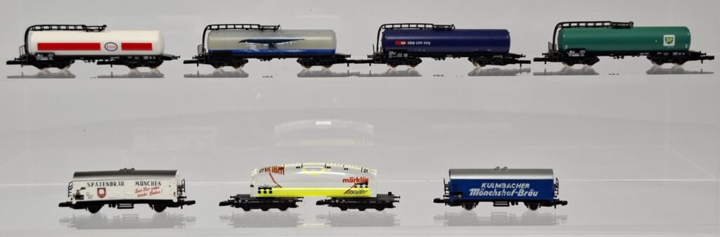 Märklin Spur Z 1:220 Konvolut vierachsige Kesselwagen