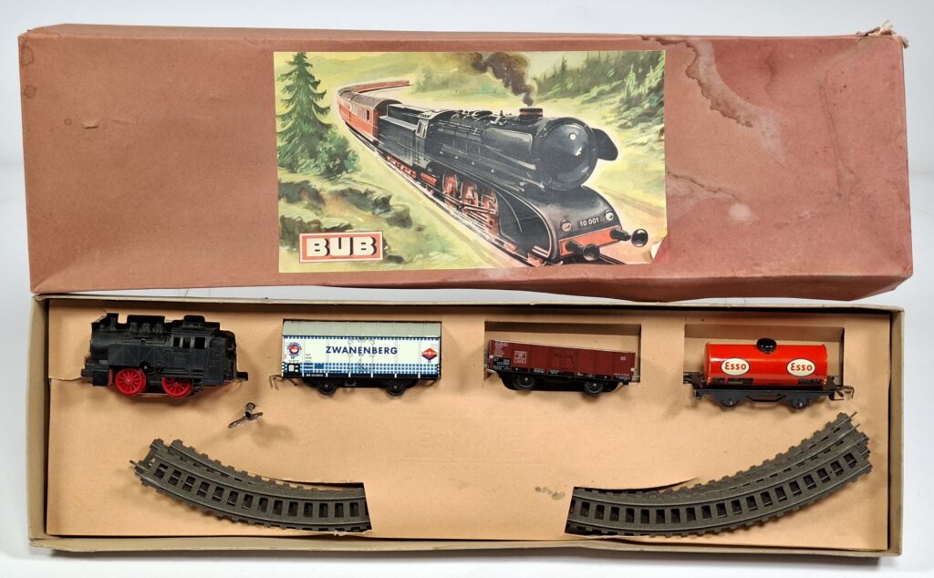 Bub Spur H0 Set Dampflok BR 80 mit Güterwagen NL Version im OKT