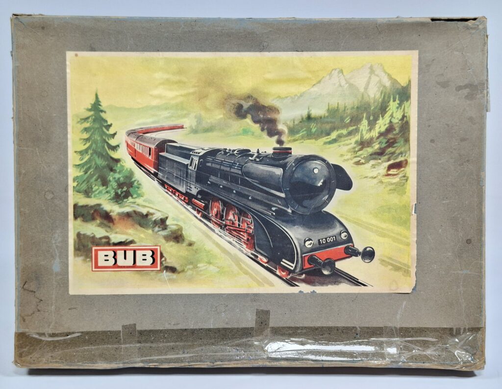 Bub Spur H0/00 Set Blech Diesellok V200 mit Güterwagen im OKT