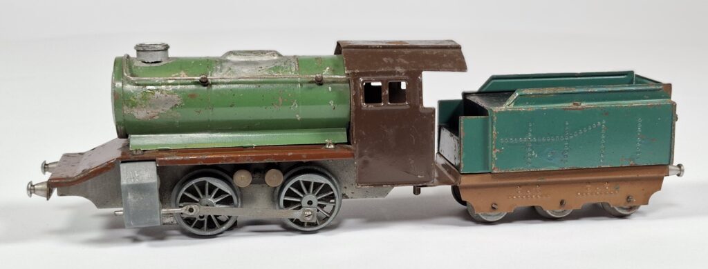 Zbrjovka Czechia 0 gauge tinplate electrically powered steam loco, 1940s