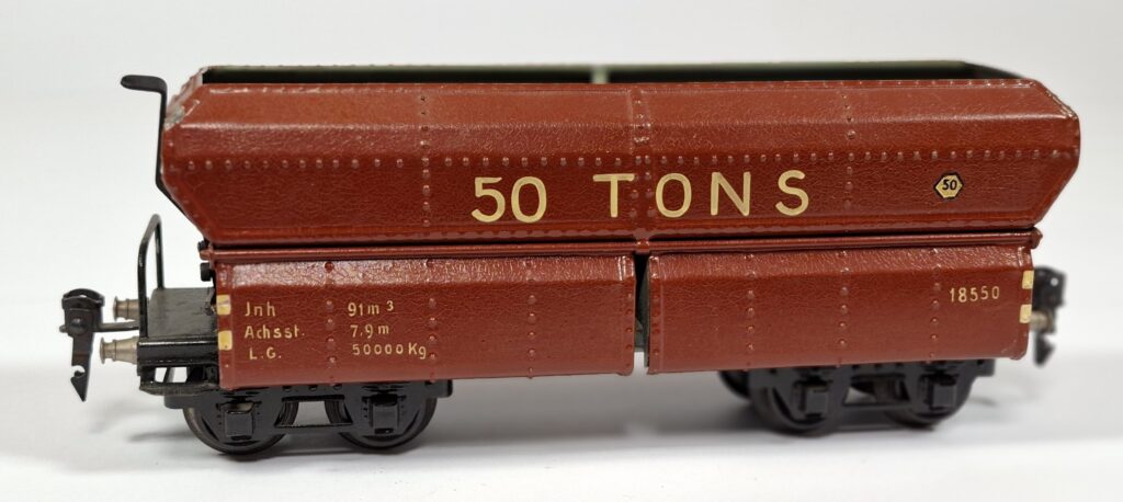 Märklin Spur 0 Blech 50 tons Schüttgutwagen #18550 '30er Jahre