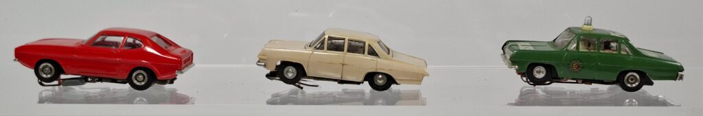 Faller AMS Slotcar Konvolut Ford und Opel Diplomat und Polizei '60er Jahre