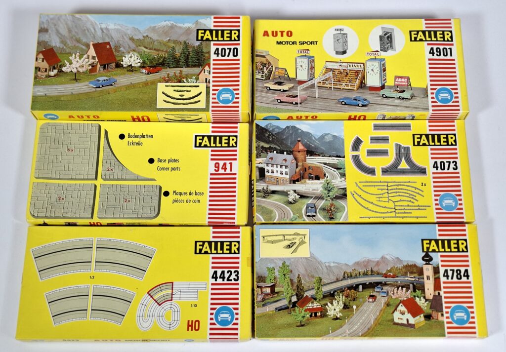 Faller AMS Slotcar Fahrbahnteile im OKT '60er Jahre