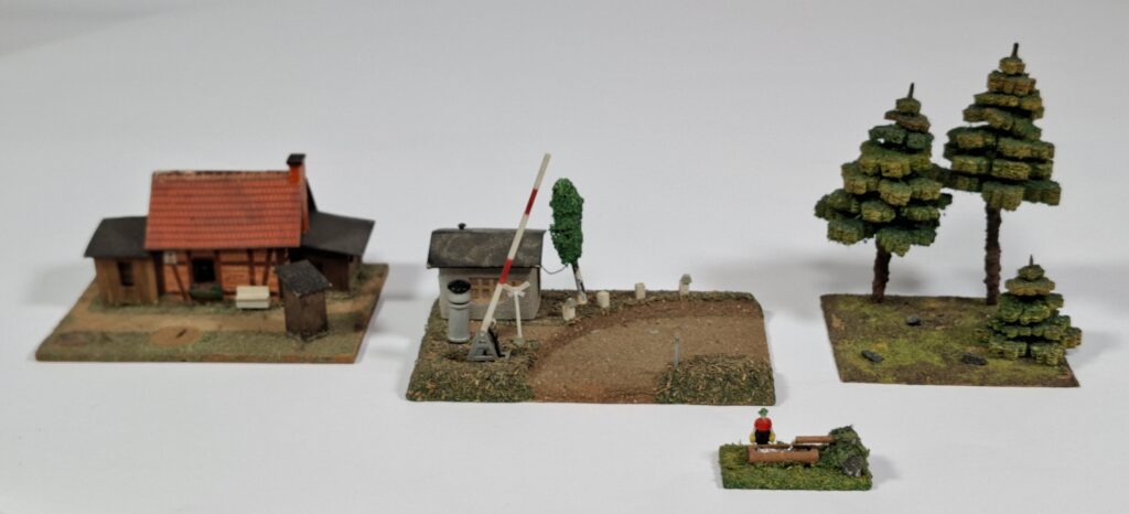 TeMos Rarrasch DDR Holzhaus Bahnwärterhaus Bahnübergang Waldstück um 1960