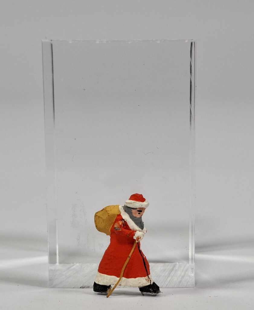 Preiser Holzfigur Weihnachtsmann #435 um 1953