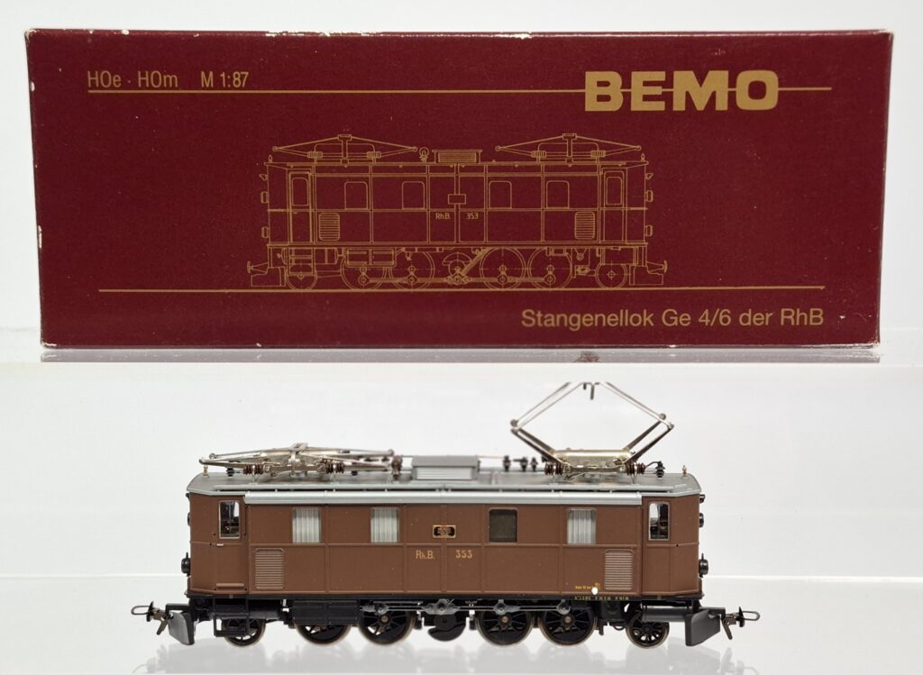 Bemo Spur H0m 12mm Stangenellok Ge 4/6 braun Rhätische Bahn im OKT