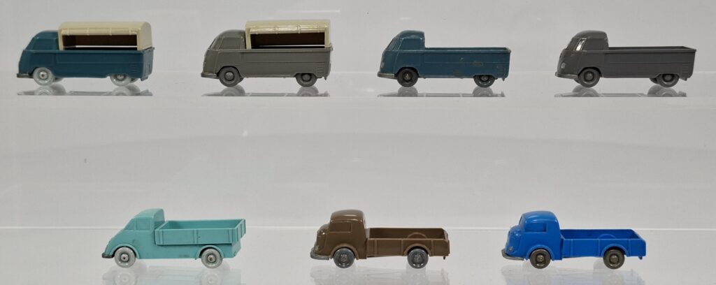 Wiking unverglaste Modellautos Konvolut VW Kombi - Tempo Matador - DKW Mitte '50er Jahre