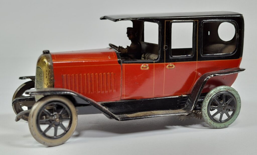 Metalgraf Italien uralt Blechspielzeug Limousine mit Uhrwerk Länge ca. 20 - 25 cm Anfang '20er Jahre