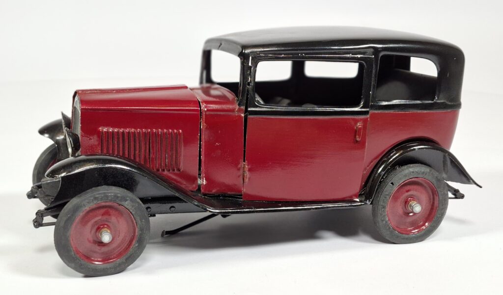O.M.A.S. Italien Blechspielzeug FIAT Ballila, abnehmbare Haube, gummibereift ca. 25 cm '30er Jahre