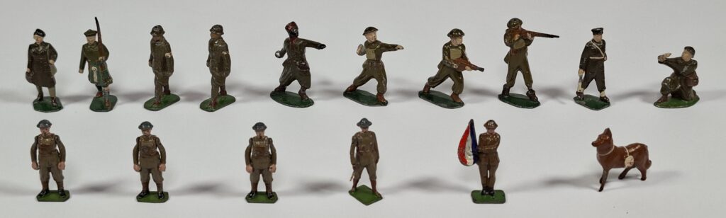 Britains England Metallfiguren Konvolut britische Soldaten WW II