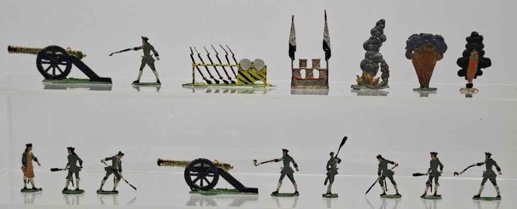 Heinrichsen and others antique hand-painted 35 mm tin figures 'French', fine quality, c.1900