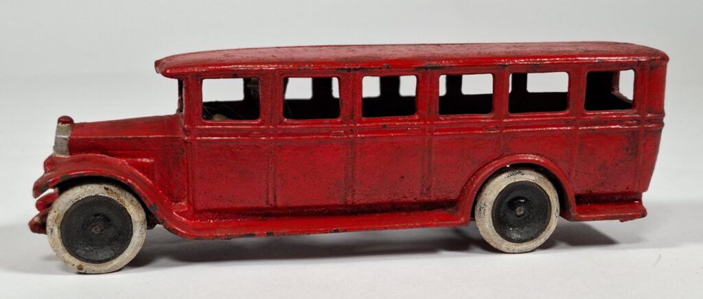Vintage Skoglund Schweden Spielzeug aus Gusseisen Reisebus Länge ca. 25 - 30 cm '50er Jahre
