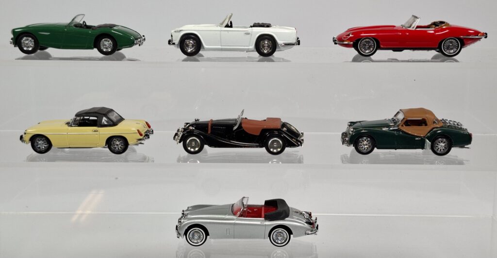 Dinky 1:43 Zinkdruckguss grosses Konvolut britische Sportwagen Neuaflage