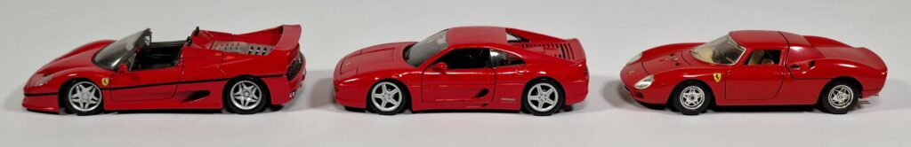 Bburago Maisto 1:24 Zinkdruckguss Konvolut Ferrari F50 + F355 Berlinetta + 250 LM