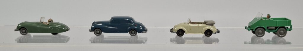 Wiking (un)verglaste H0 1:90 Modellautos Jaguar Sport Mercedes VW Käfer Unimog '50er Jahre