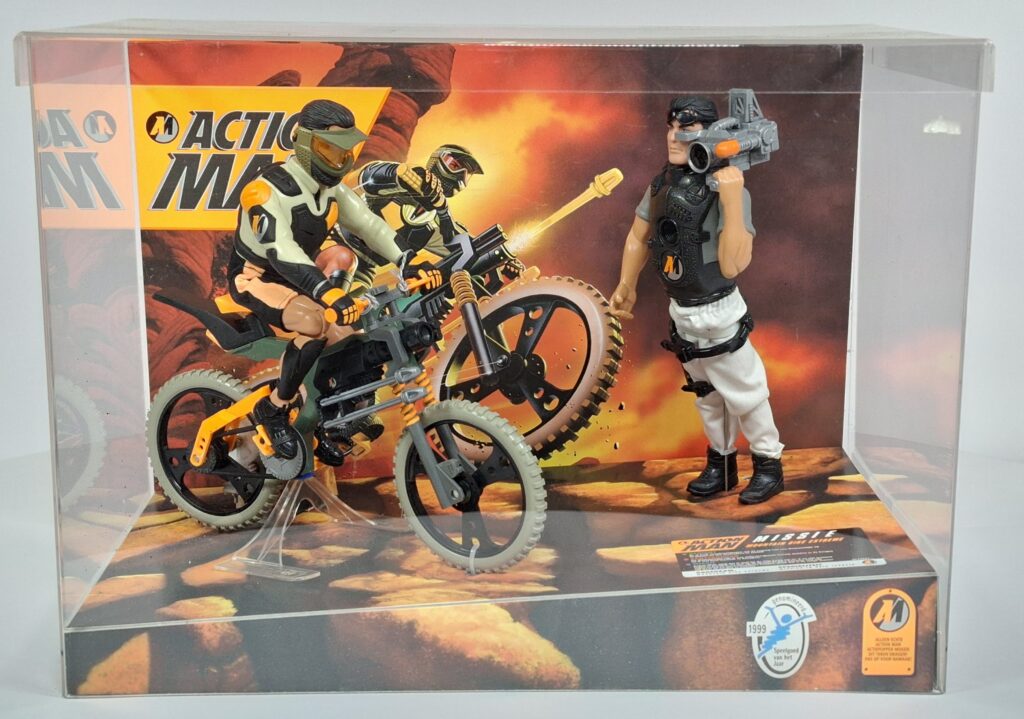 Mattel Action Man Händler Display mit elektrischer Funktion Länge ca. 40 - 50 cm 1999